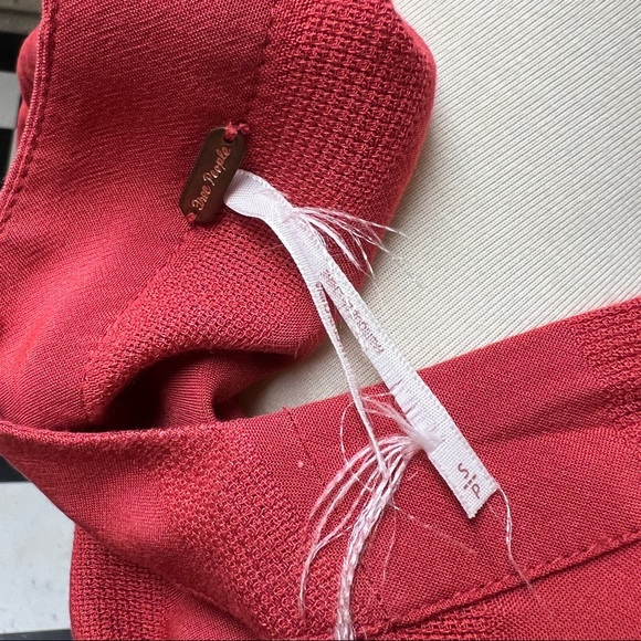 Free People Bell Sleeve Coral Tie Up Top - Picture 8 of 8